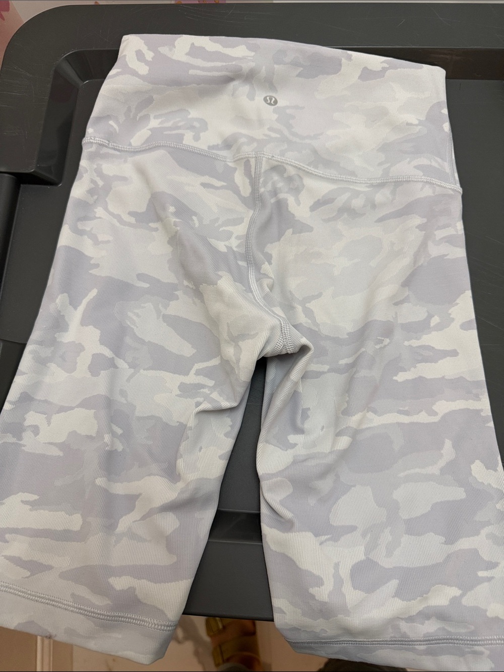 lululemon athletica Girls' Light Gray & White Camo Leggings